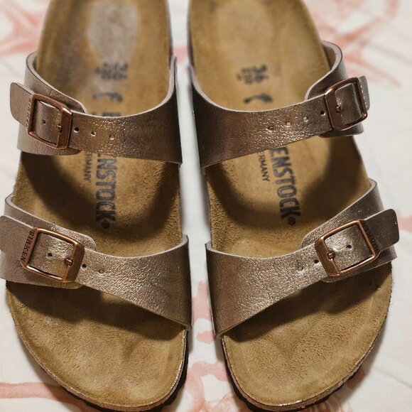 BIRKENSTOCK- Sydney-Birko-Flor - Graceful Taupe- VERY GENTLY USED - Picture 1 of 6